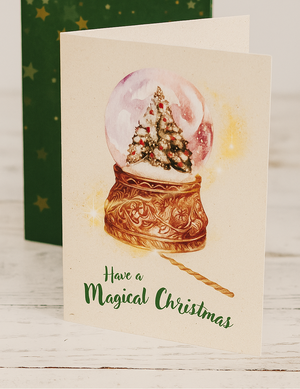 Printable Christmas Card Set | 4 Holiday Designs + Envelope Template + Digital Version