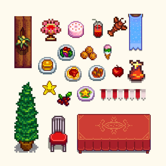 SV Cozy Farm Holiday stickers|40+ Pngs
