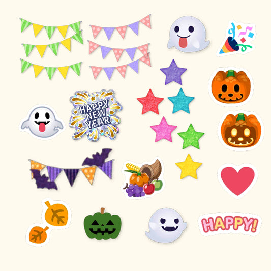 AC Holiday Season Digital Stickers| 30+pngs