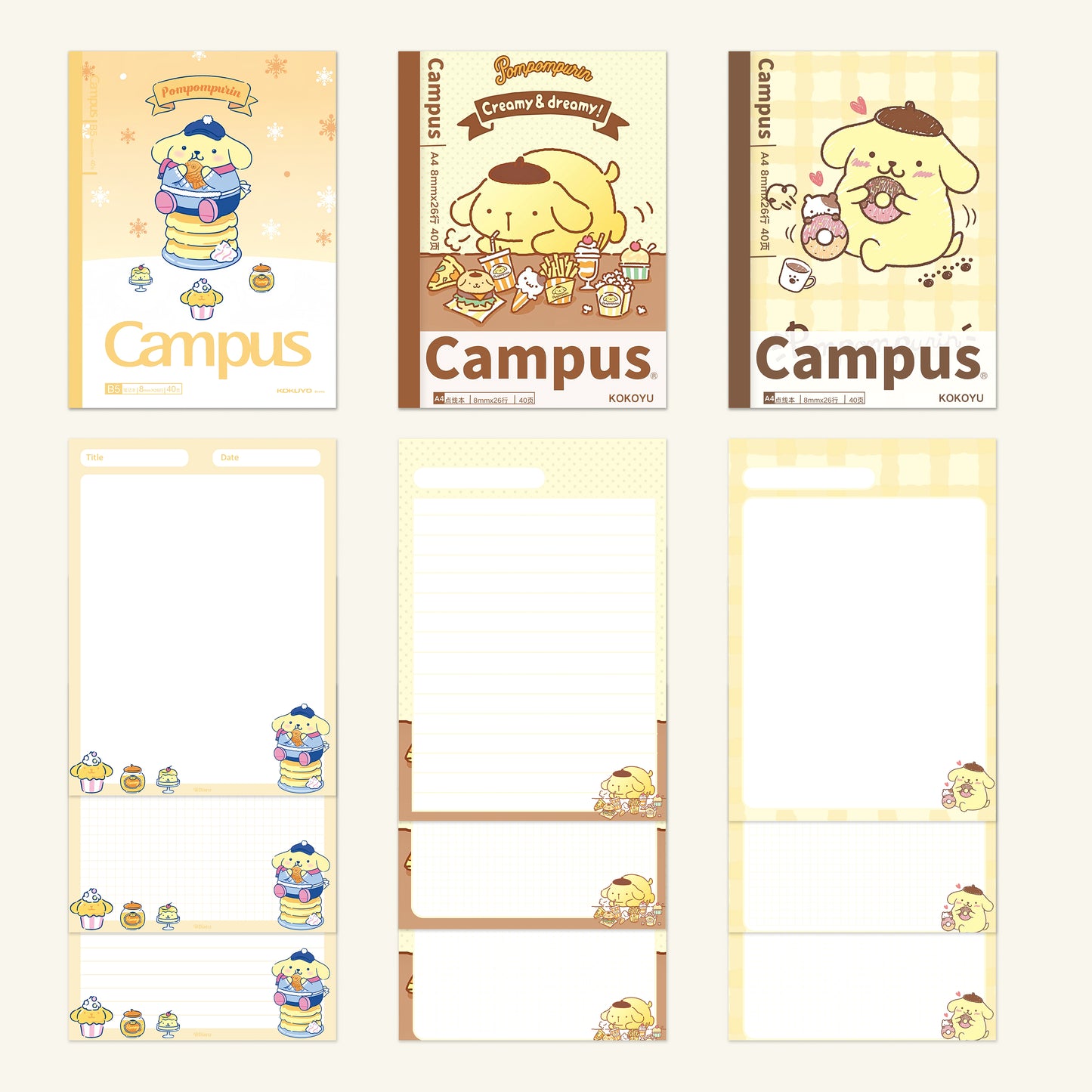 Sanrio-Inspired Digital Planner Covers+inner page pack –(kitty,kuromi,melody,cinnamoroll,pompompurin,pochaco) Cozy Ski, Desserts, Plaids & More (Goodnotes, Notability, iPad,TabletCompatible)