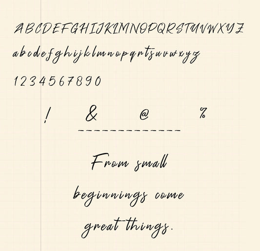 Freenotes font,OTF format, handwriting font Simple Planner