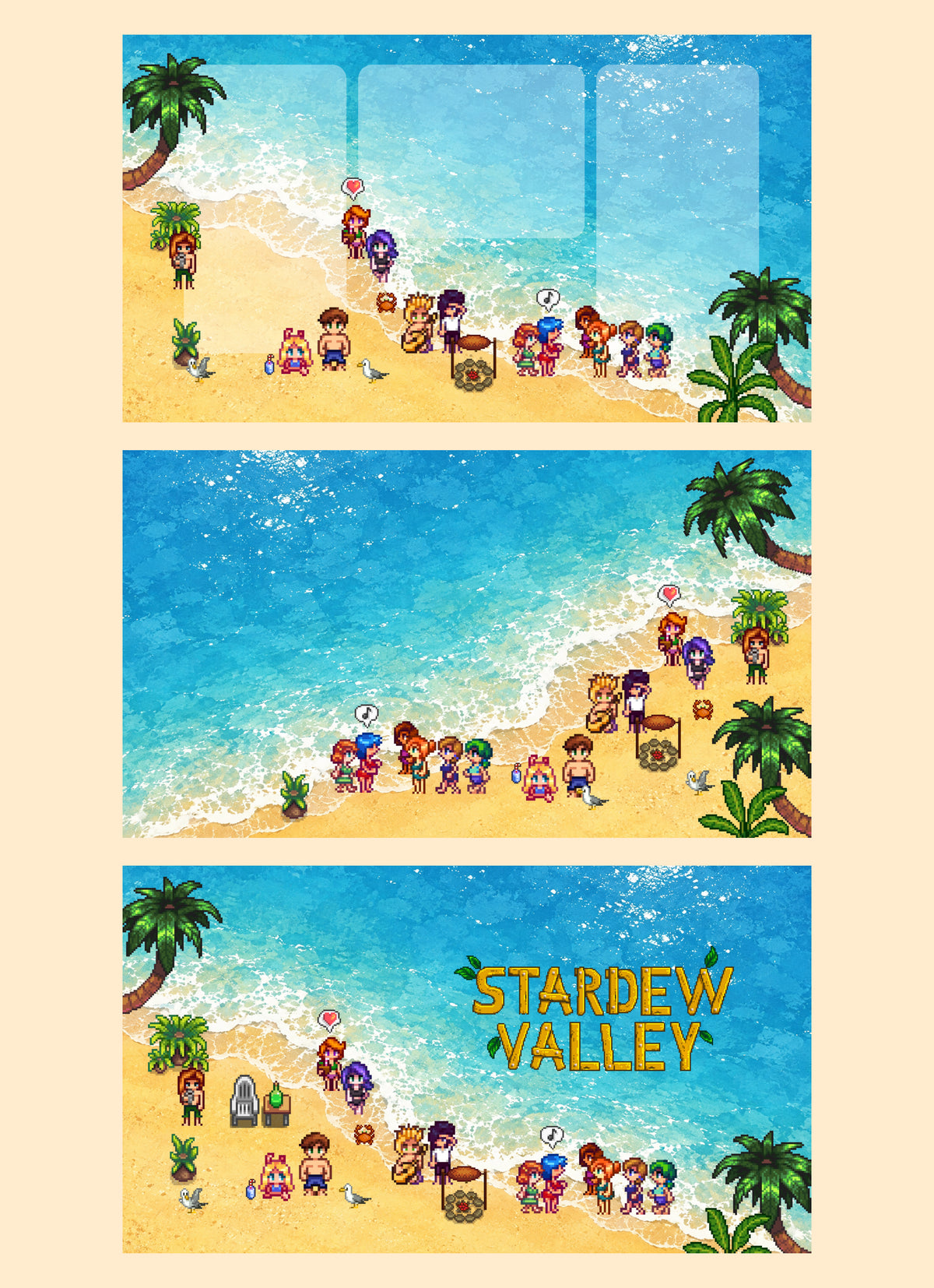 Stardew Valley beach desktop wallpaper for PC