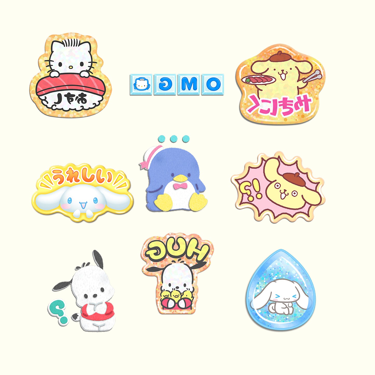 Sanrio 3D style sticker pack,40 png stickers(kitty\kuromi\melody\cinnamoroll\PomPomPurin\Pochacco,Notability,Goodnotes,ipad&tablets compatible stickers