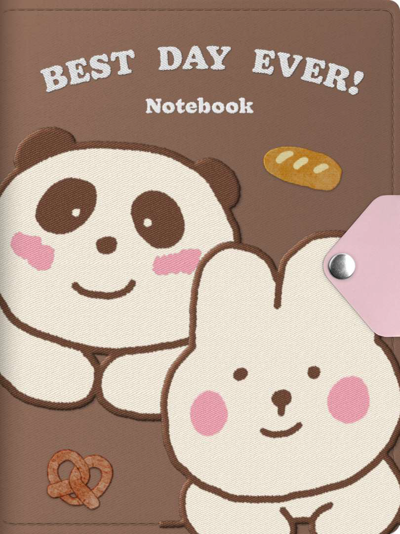 Cartoon Dog/Cat/Panda/Rabbit Digital Planner, Cute iPad Notebook, Goodnotes Journal, Cornell Notes, Hyperlinked Study Planner, Aesthetic Digital Stationery