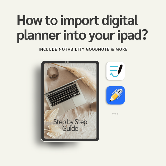 How to import digital planners into ipad？Includes Goodnotes，Notability and more...