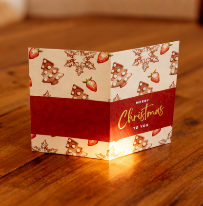 Printable Christmas Card Set | 4 Holiday Designs + Envelope Template + Digital Version