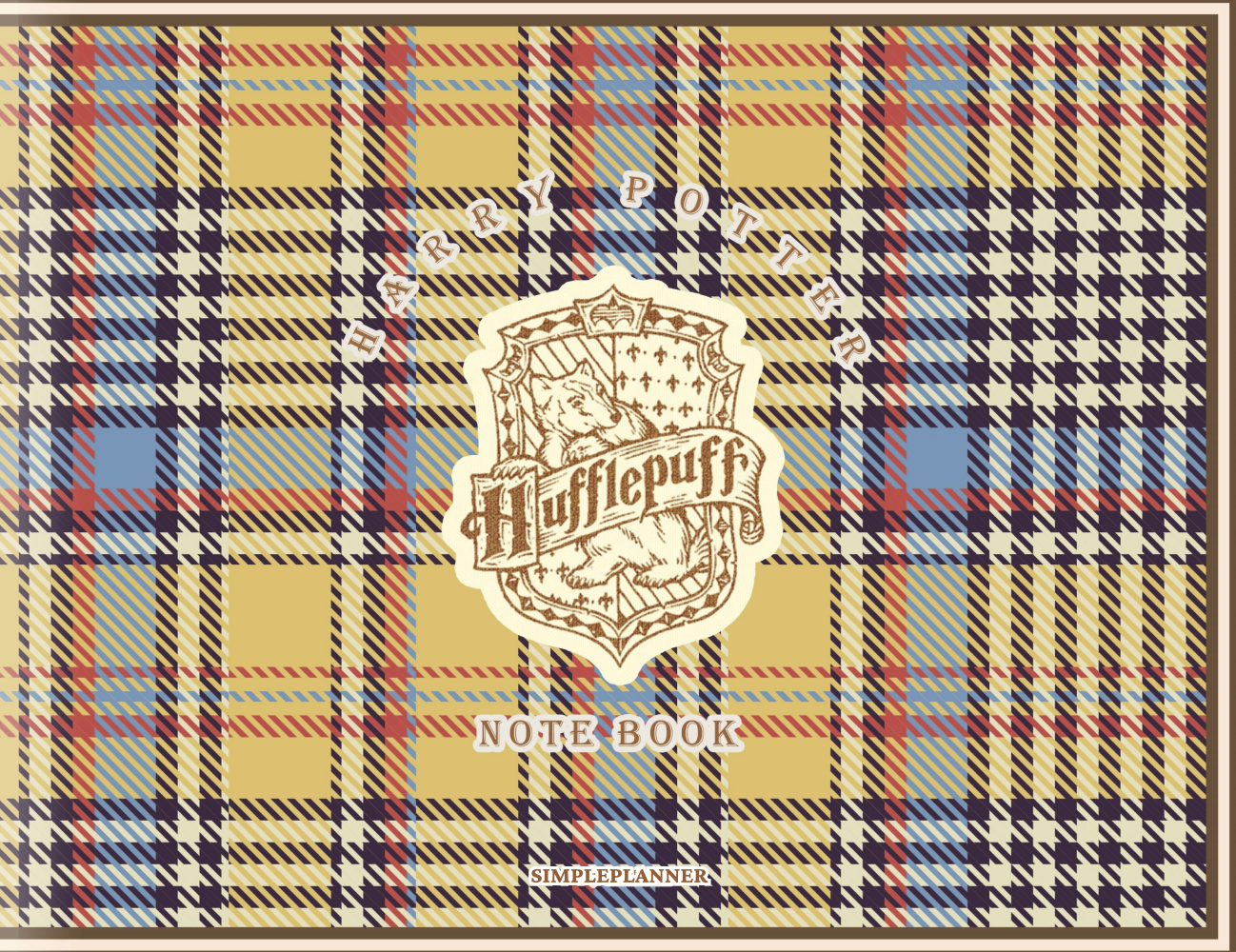 Hogwarts Houses Plaid House Digital Planner