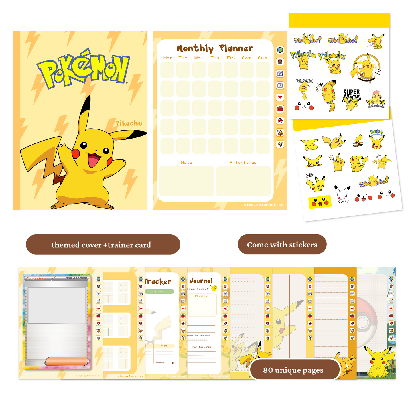 Pokémon Digital Planner | Pikachu,Bulbasu,Charmander&More coming