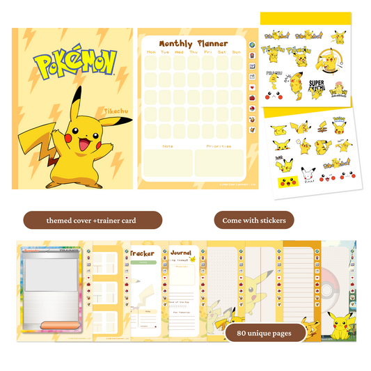 Pokémon Digital Planner | Pikachu,Bulbasu,Charmander&More coming