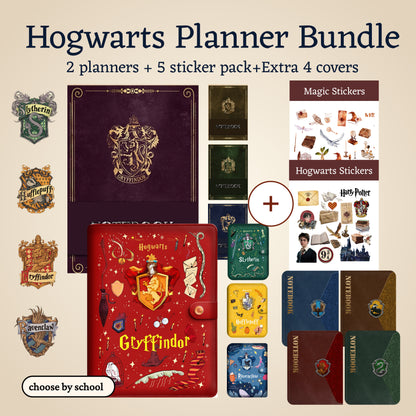 Hogwarts Digital Planners Bundle | 2 Planners + 5 Sticker Packs + 4 Covers
