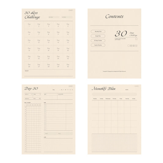 30/60/100days study digital planner,daily planner,monthly planner,21days tracker,semester plan,ipad,tablet,goodnotes,notability compatible