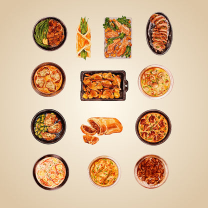 Hogwarts Holiday Stickers Pack — 100+ Magical Christmas Designs