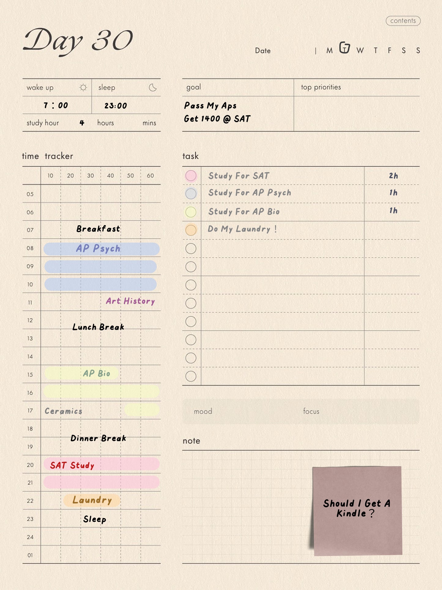 30/60/100days study digital planner,daily planner,monthly planner,21days tracker,semester plan,ipad,tablet,goodnotes,notability compatible