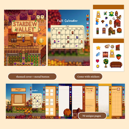 Stardew Valley Digital Journal, Cozy Farm-Themed Planner for iPad & Tablets | Goodnotes, Notability&more Simple Planner