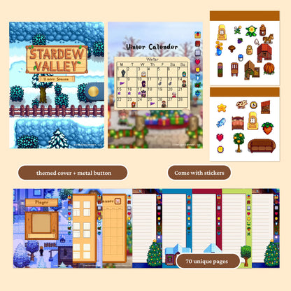 Stardew Valley Digital Journal, Cozy Farm-Themed Planner for iPad & Tablets | Goodnotes, Notability&more Simple Planner