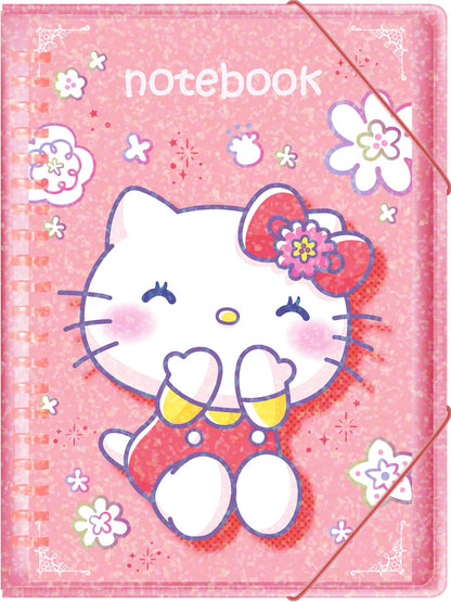 Glittery Spiral Sanrio Character Digital Planner,hellokitty,kuromi,cinnamoroll,melody, Kawaii Notebook for iPad, tablet,Goodnotes & Notability Journal, Hyperlinked Digital Stationery