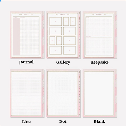 Pink Travel Digital Planner | 200+ Pages | Stickers Included