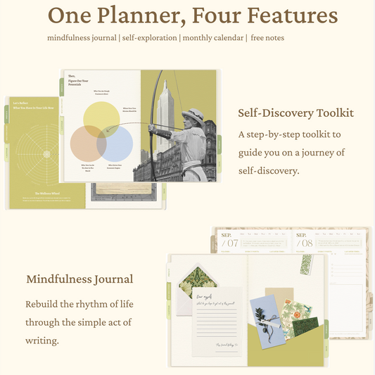 365 Mindfulness Journal, Self-Care Digital Planner, Positive Psychology Workbook, Monthly Calendar, Gratitude Prompts, PDF Daily Reflection Template